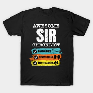 Awesome sir checklist T-Shirt